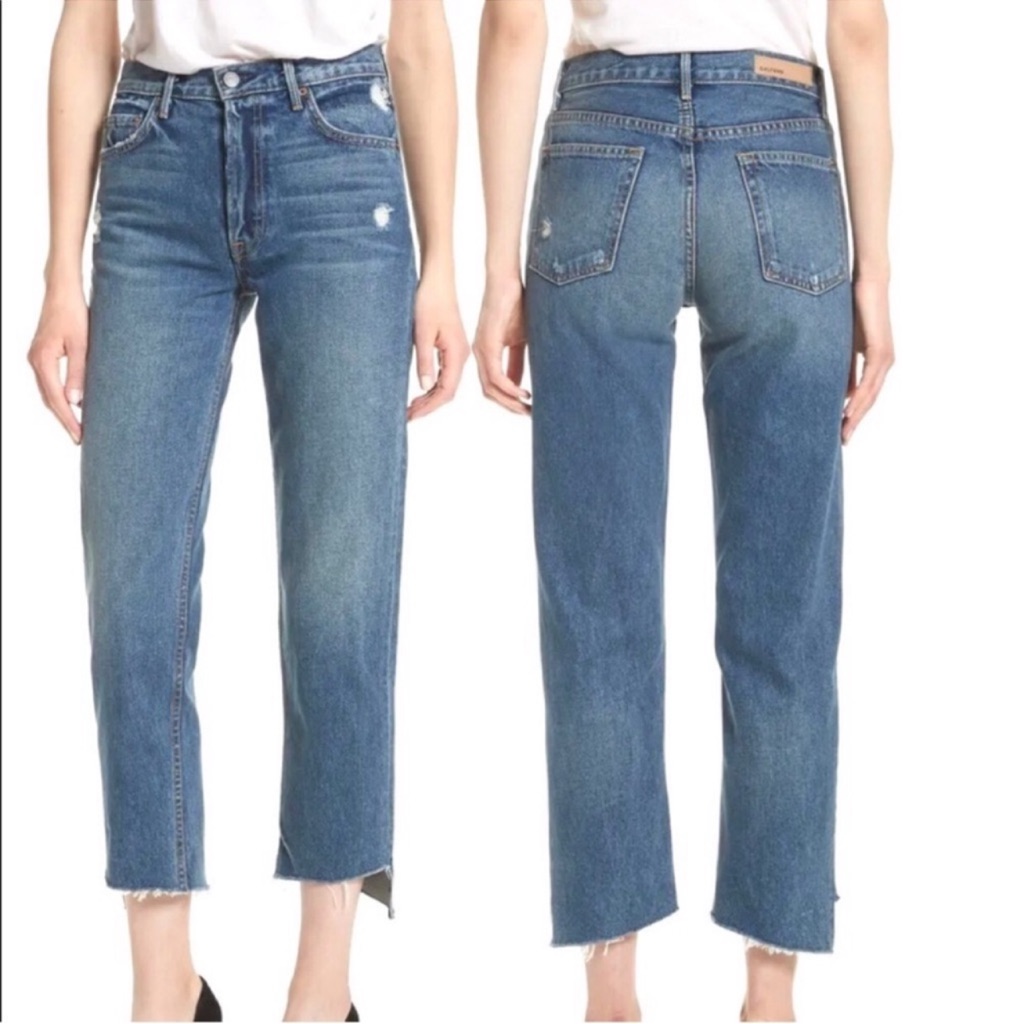 Grlfrnd The Helena Jeans Relaxed Straight Leg Size 28